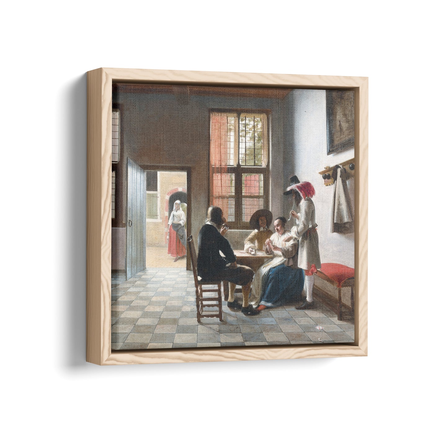 Cardplayers in a Sunlit Room | Pieter de Hooch | 1658