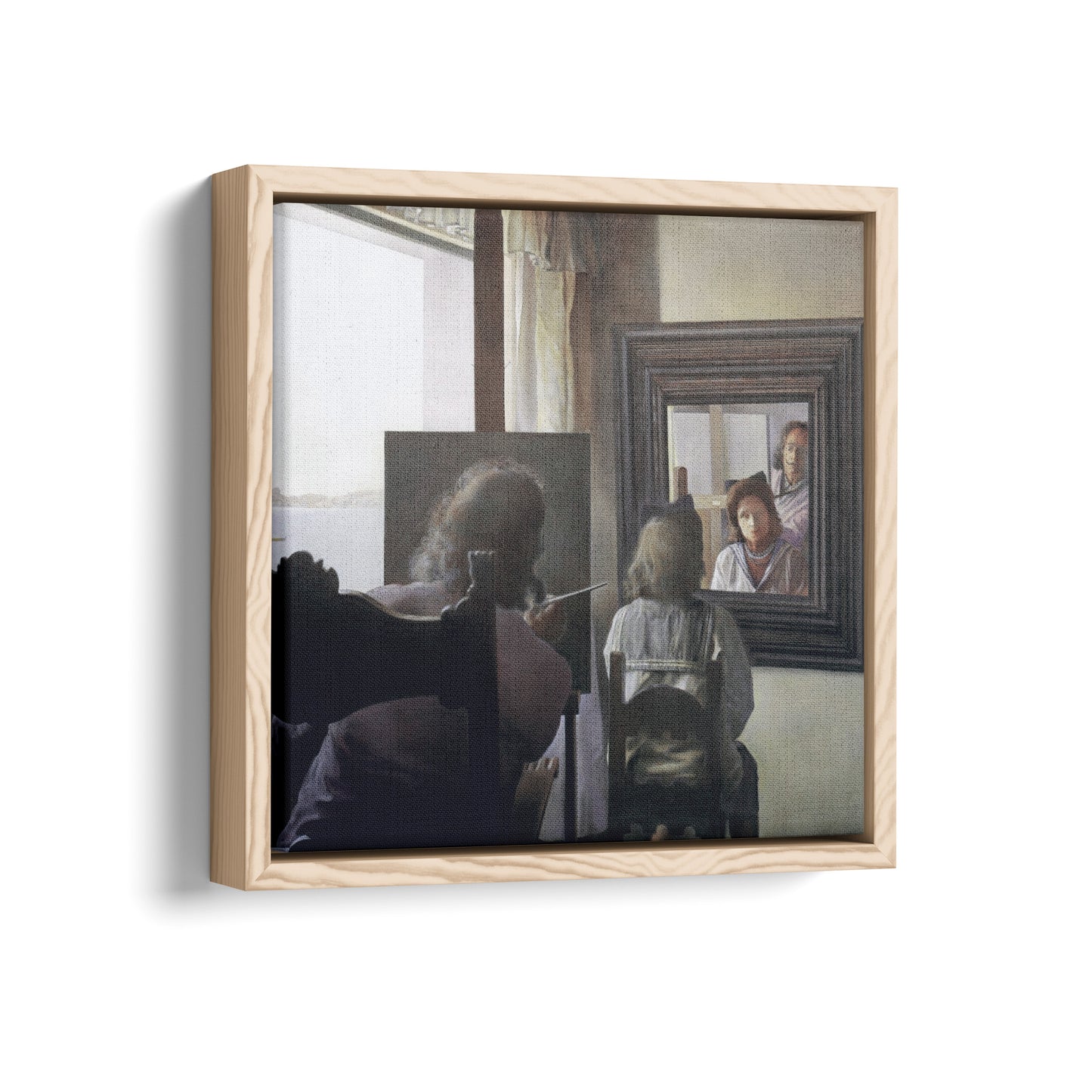 Dalí Seen from the Back Painting Gala from the Back Eternalised by Six Virtual Corneas Provisionally Reflected by Six Real Mirrors | Salvador Dali | 1972-73