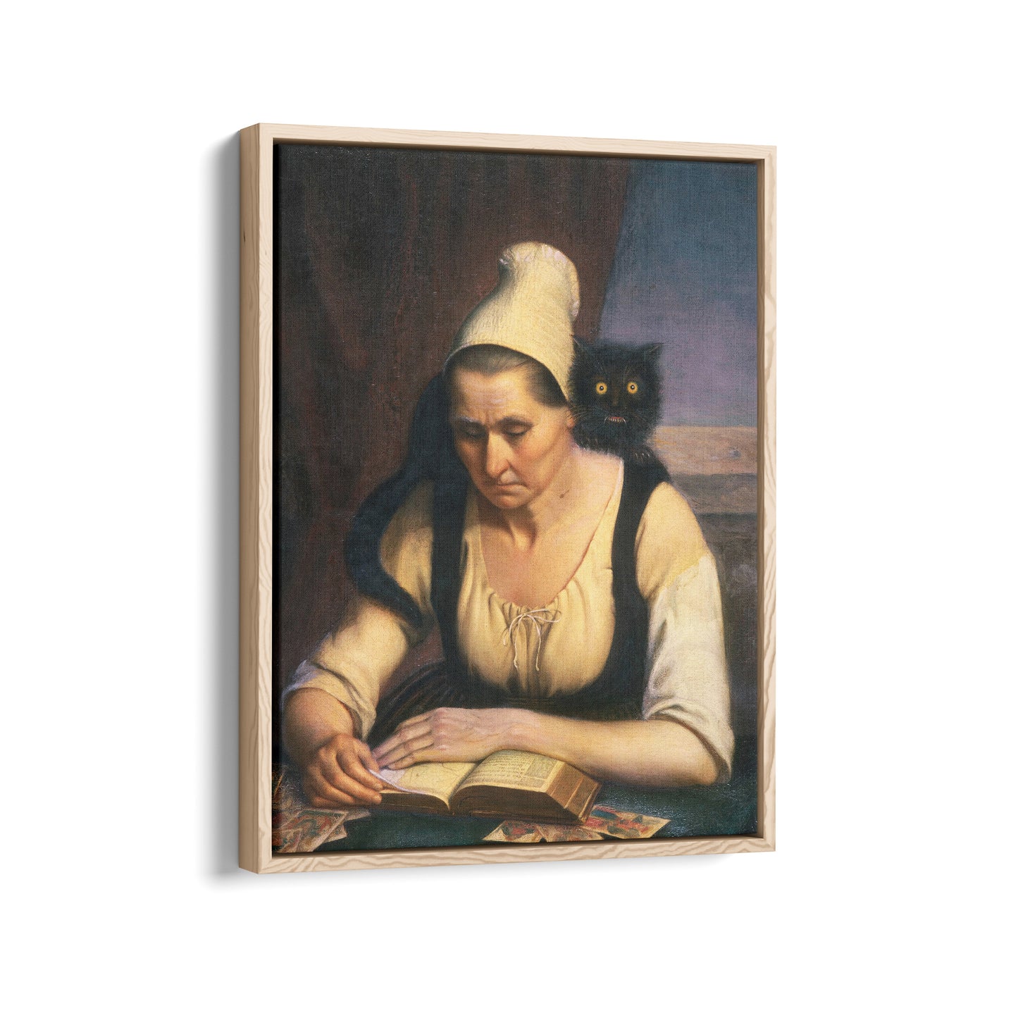Fortune Teller Studying a Book of Necromancy | Clémentine Dondey | 1847