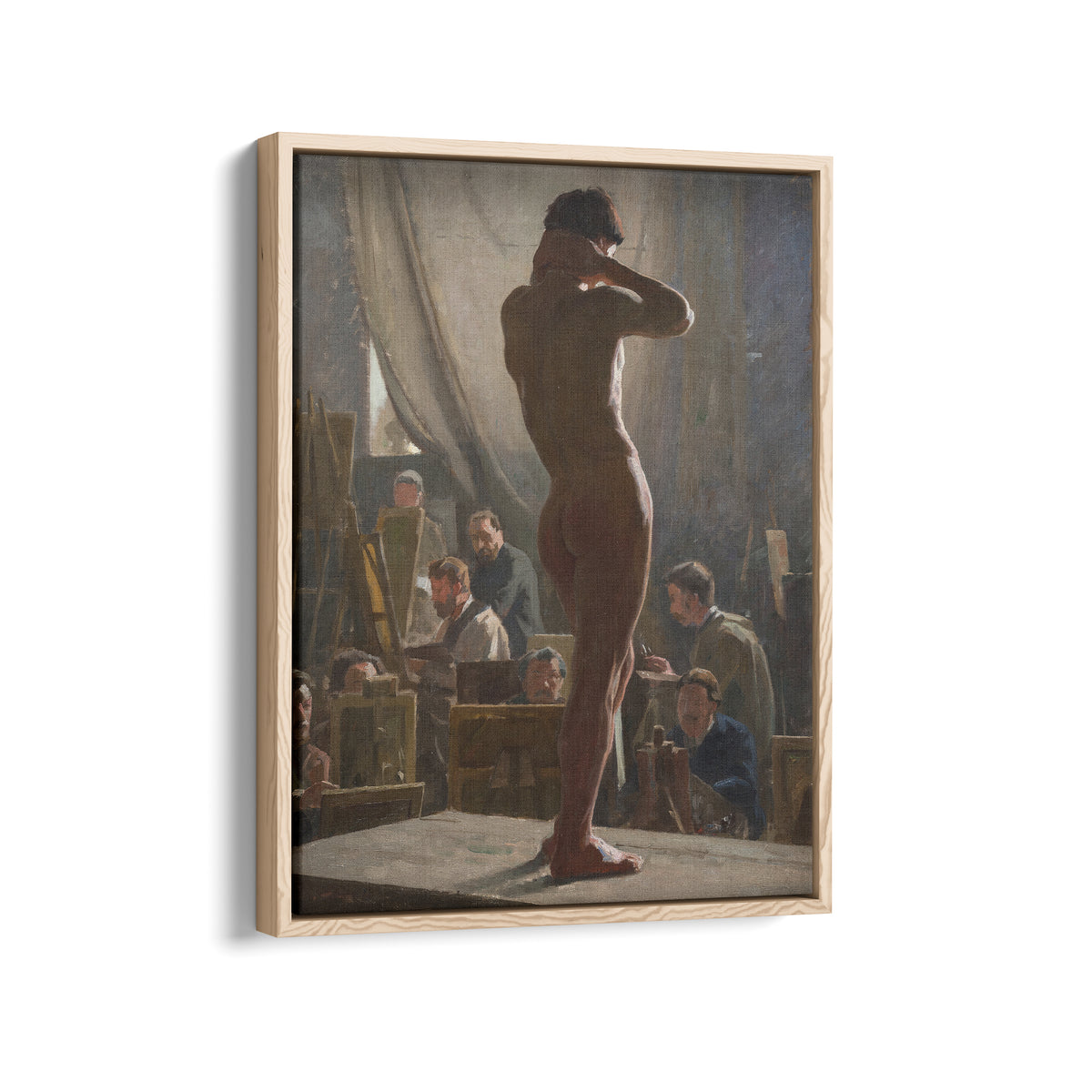 Male Nude in the Studio of Bonnat | Laurits Tuxen | 1877