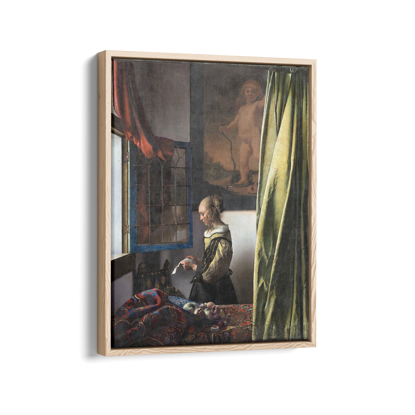 Girl Reading a Letter at an Open Window (After Restoration) | Johannes Vermeer | 1657