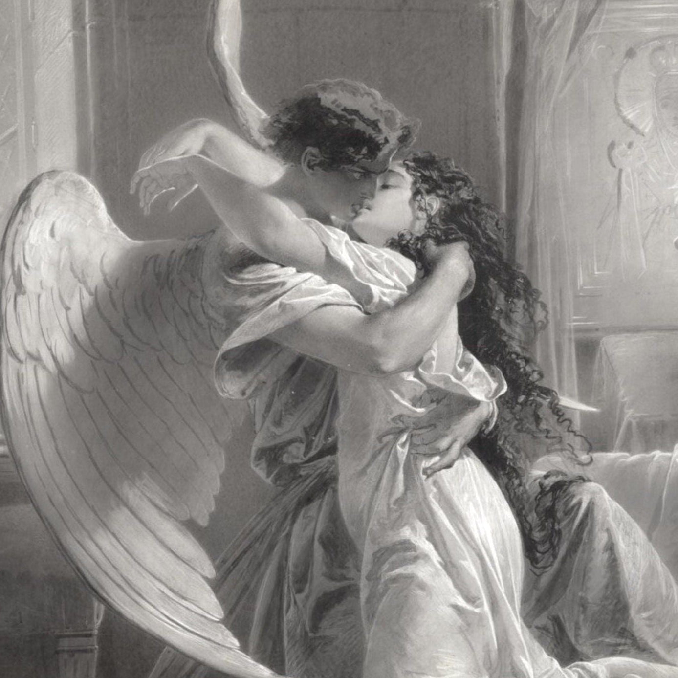 The Kiss | Mihály Zichy | 1864