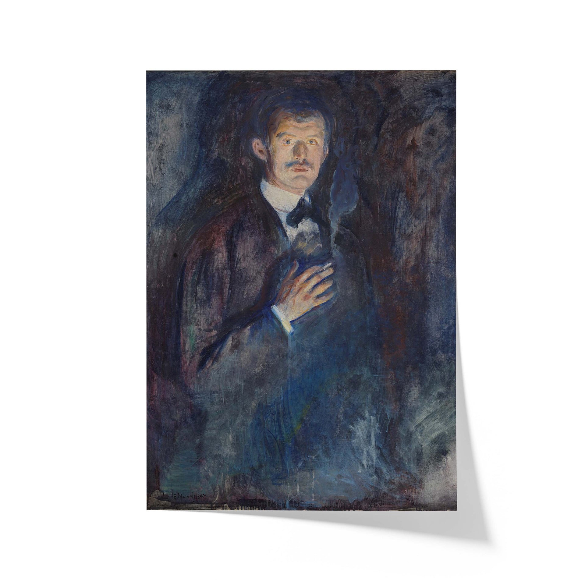 Self Portrait with Cigarette | Edvard Munch