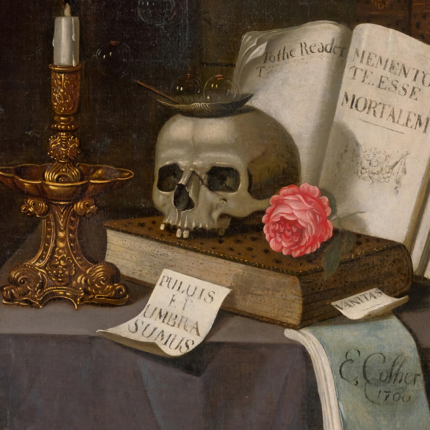 Vanitas Still Life with a Skull | Edward Collier | 17th Century