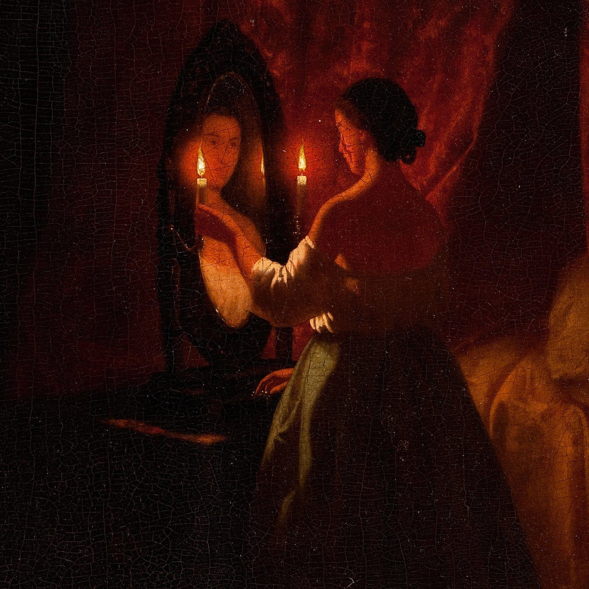 Woman at a Mirror | Johann Mongels Culverhouse | 19th Century