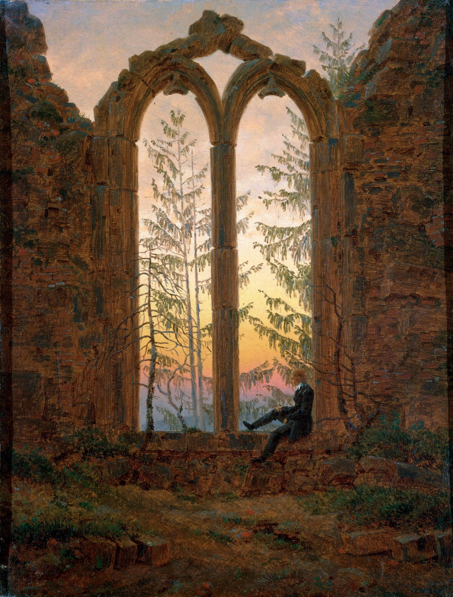 Ruins of the Oybin (Dreamer) | Caspar David Friedrich | c. 1835