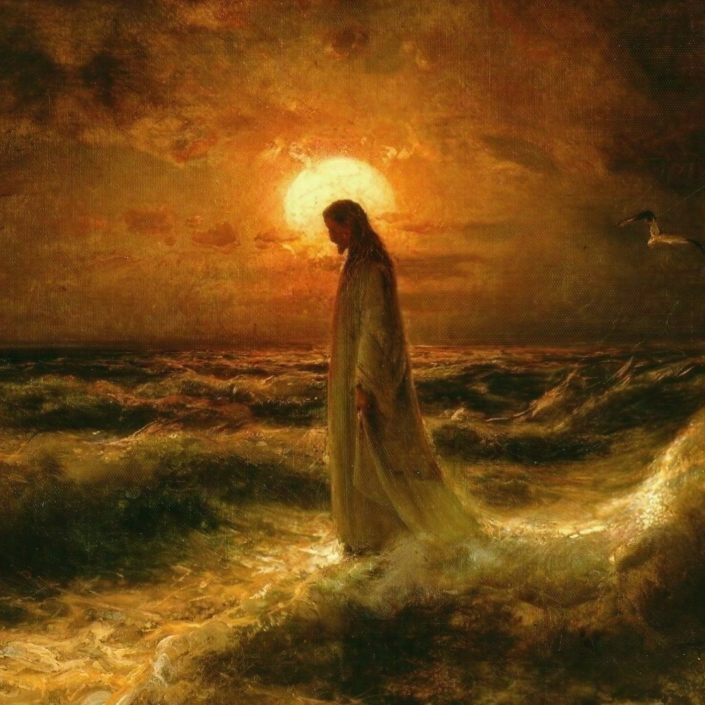 Christ Walking on Water | Julius Sergius von Klever | c. 1880
