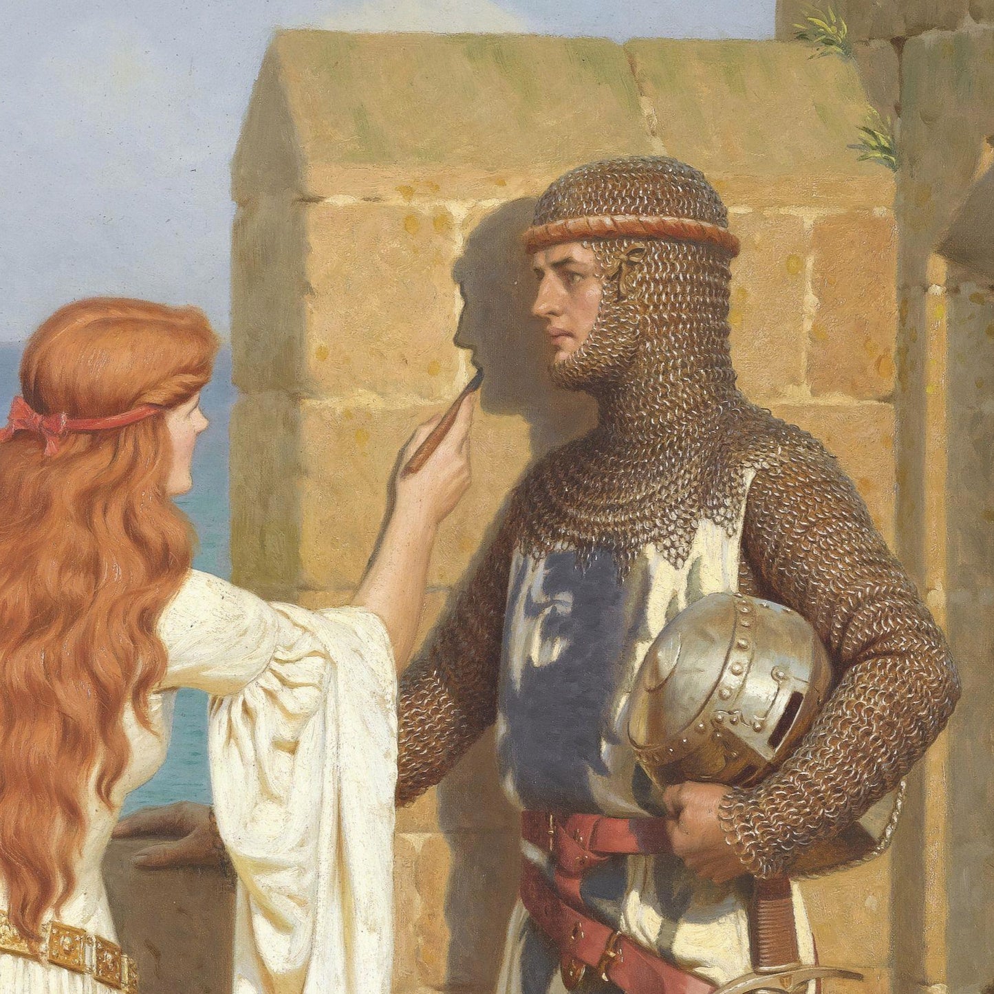 The Shadow | Edmund Leighton | c. 1900