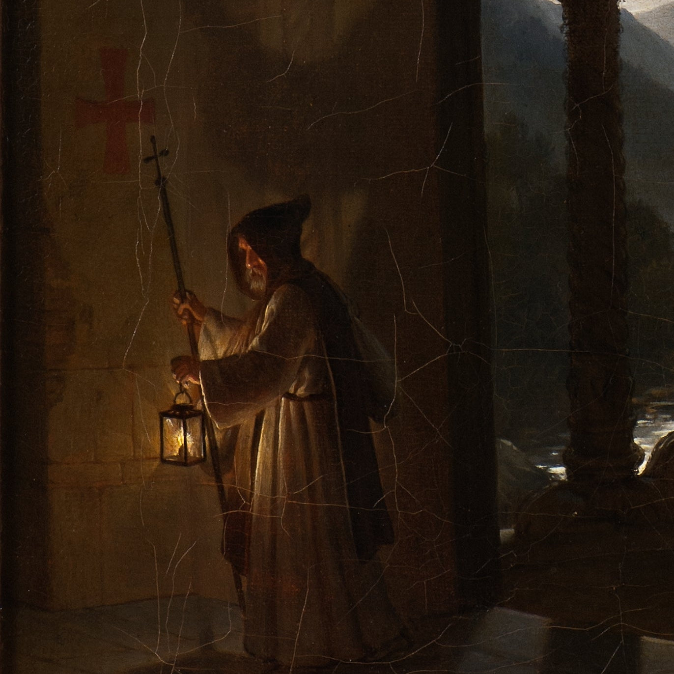 Moonlit Rapids | Carl Gustaf Plagemann | 1847