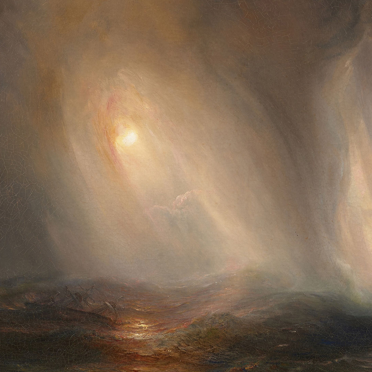 Light Effect in the Heart of a Storm at Sea | Théodore Gudin | 1867