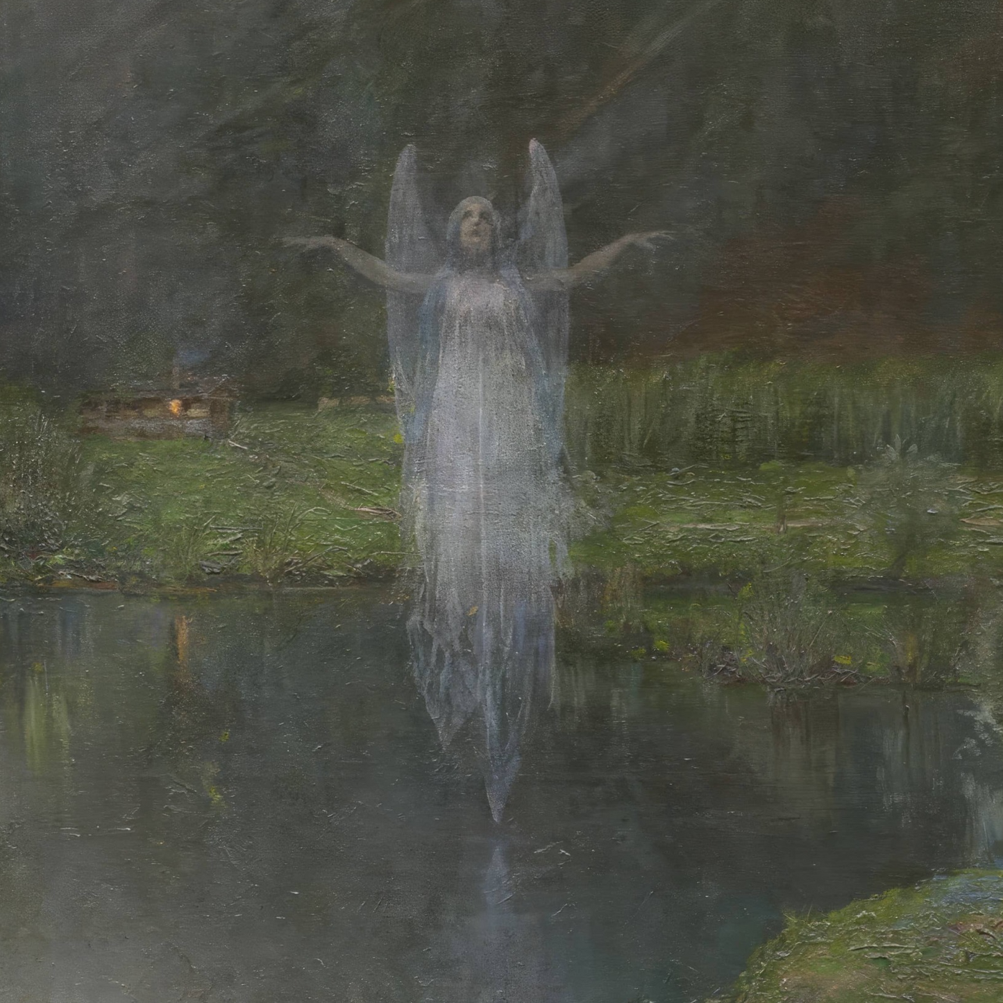Will-o'-the-wisp at the foot of Monte Civetta in the Dolomites | Teodoro Wolf Ferrari | 1897