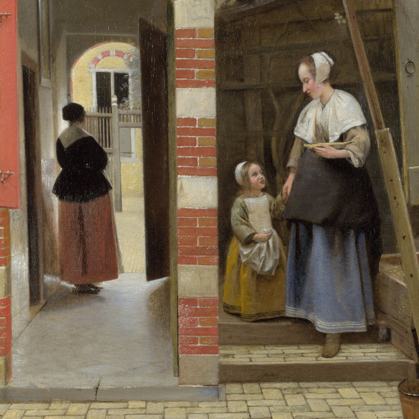 The Courtyard of a House in Delft | Pieter de Hooch | 1658