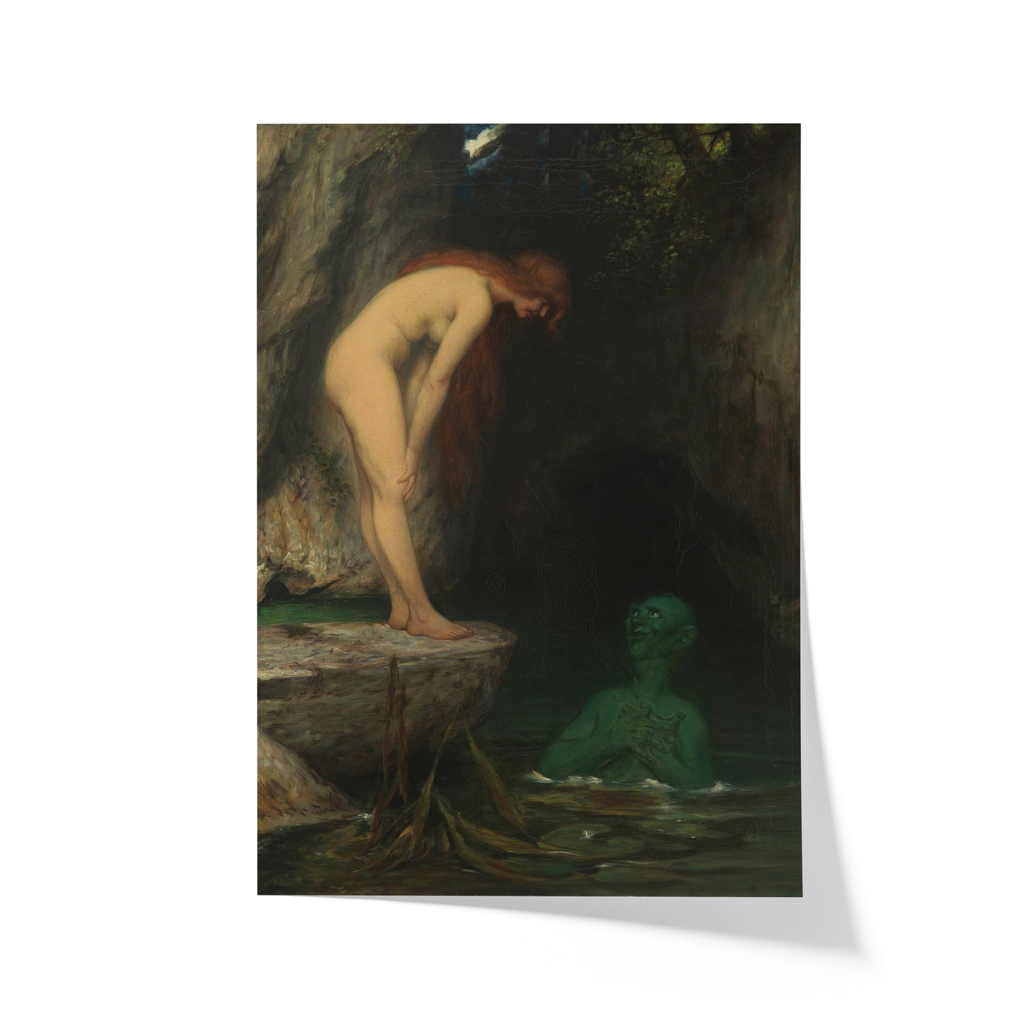 The Nymph and the Waterman | Ferdinand Leeke | 20th Century