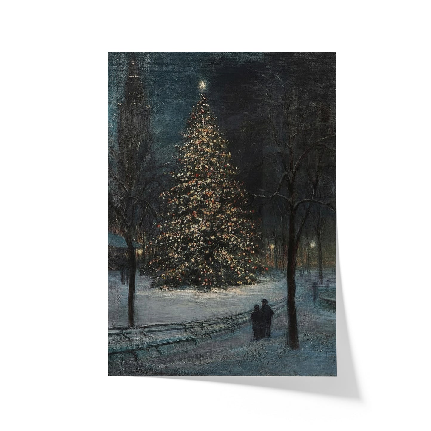 Christmas in Madison Square Park | Paul Cornoyer | 20th Century