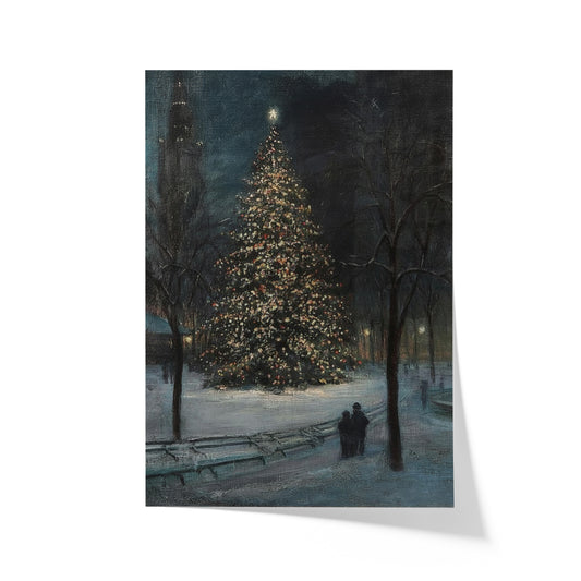 Christmas in Madison Square Park | Paul Cornoyer | 20th Century