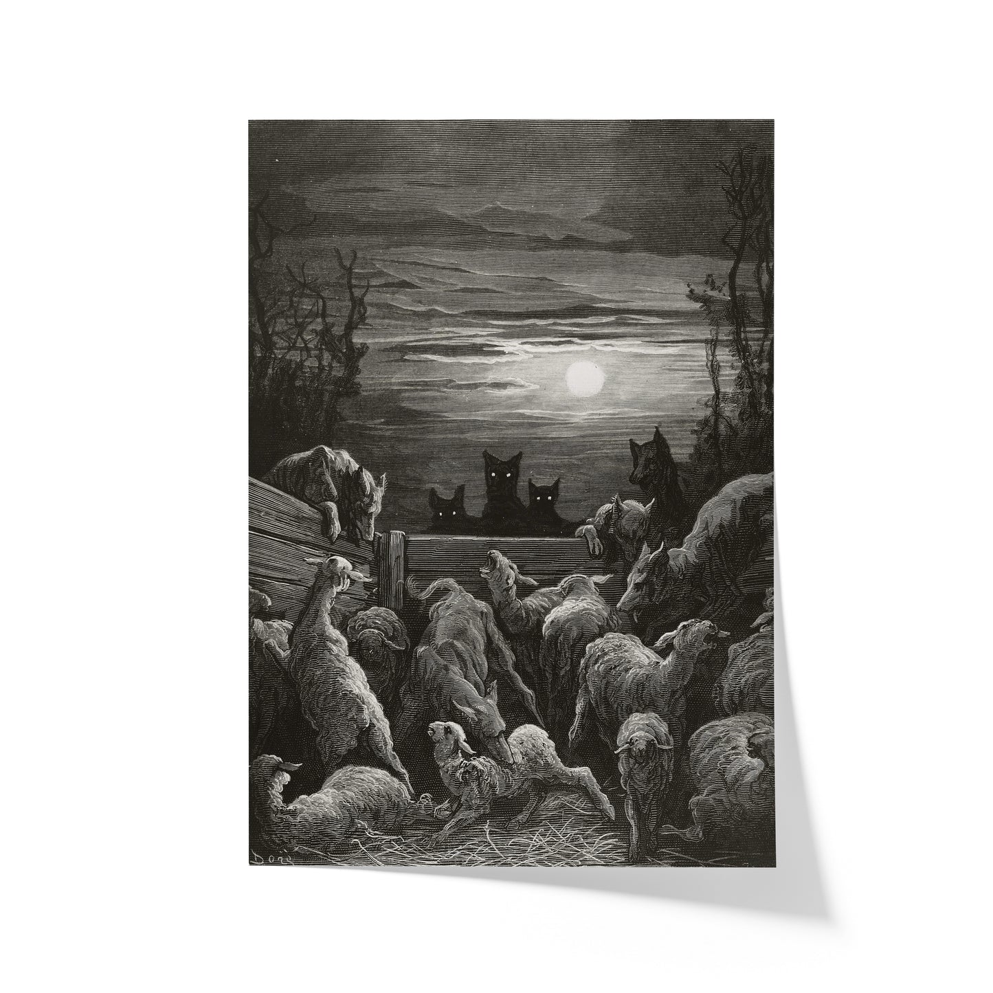 The Wolves and The Sheep | Gustave Doré | 1867