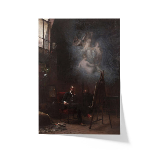 The Artist Dreaming in His Workshop | Emile Louis Foubert | 1886