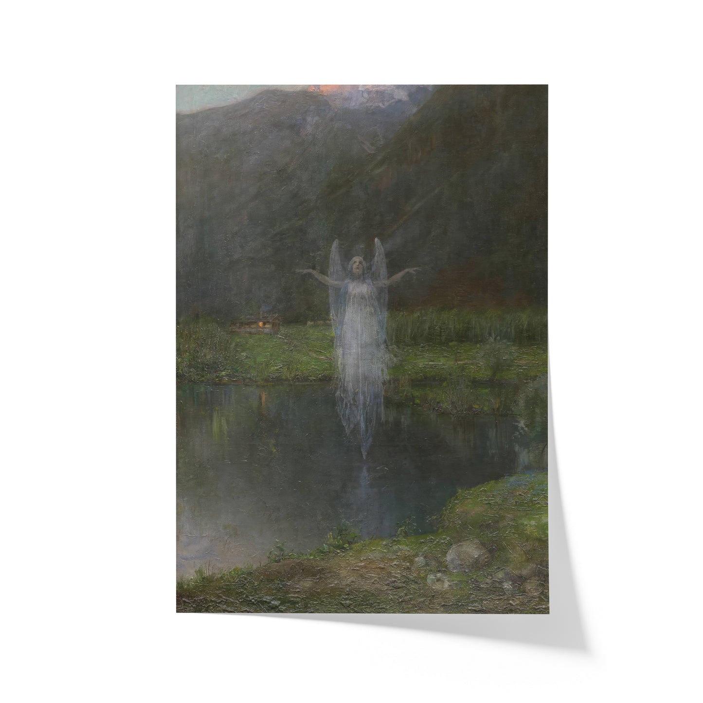 Will-o'-the-wisp at the foot of Monte Civetta in the Dolomites | Teodoro Wolf Ferrari | 1897