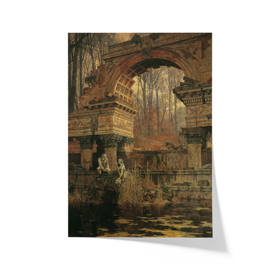 The Roman Ruin in Schönbrunn | Carl Moll | 1892