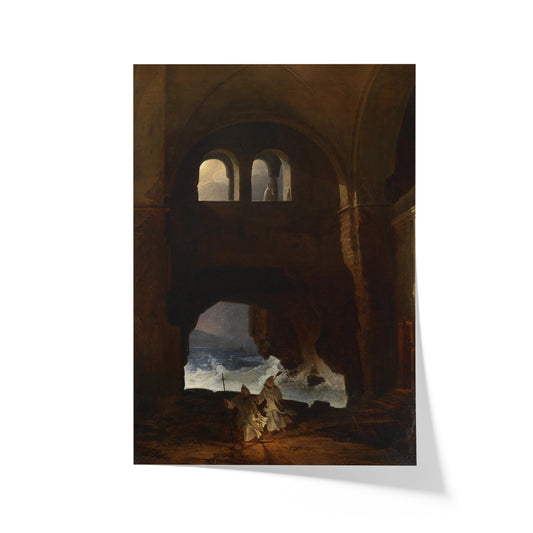 Monks in a Monastery Courtyard | Franz Ludwig Catel | 1856