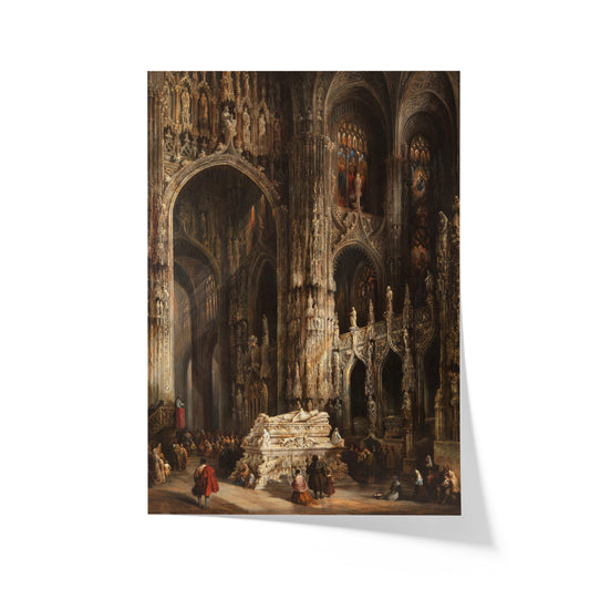 View of the Interior of a Cathedral | Genaro Pérez Villaamil | c. 1833-50