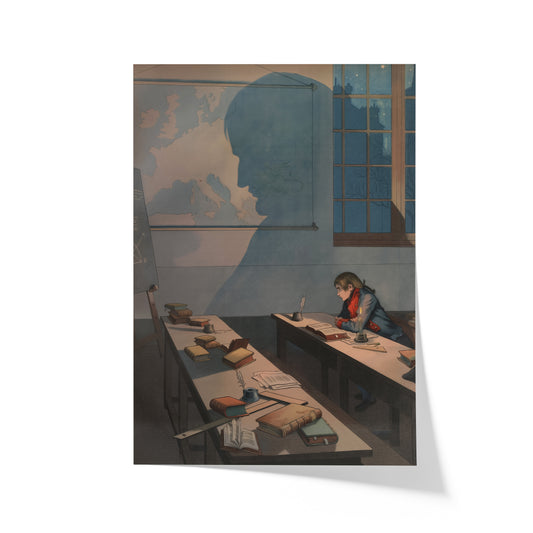 Napoleon Bonaparte Studying at the Military Academy at Brienne-le-Chateau | Jacques Marie Gaston Onfroy de Bréville | c. 1780