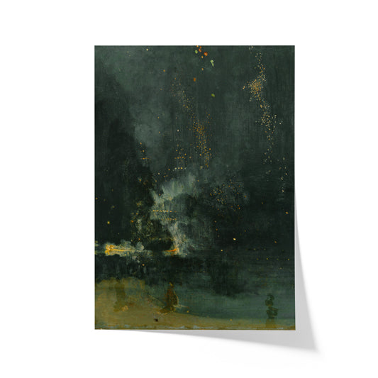 Nocturne in Black and Gold - The Falling Rocket | James Abbott McNeill Whistler | 1875