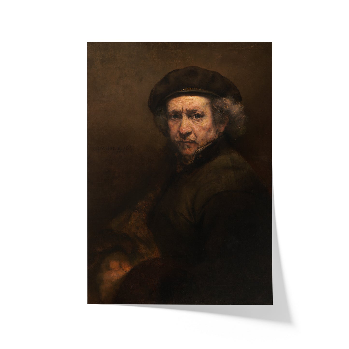 Self-Portrait with Beret and Turned-Up Collar | Rembrandt | 1659