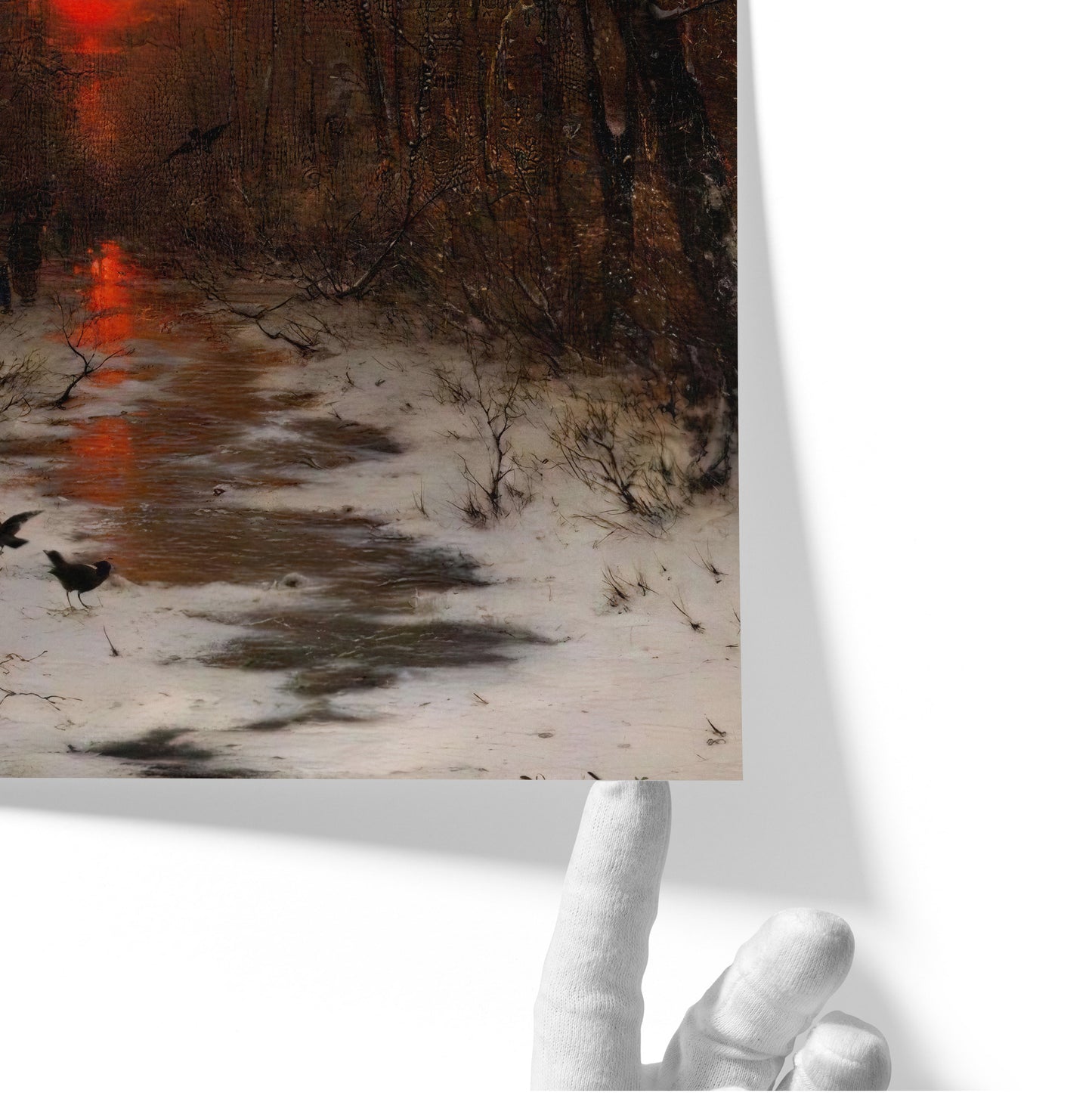 Sunset Over the Winter Forest | Heinrich Gogarten | 1881