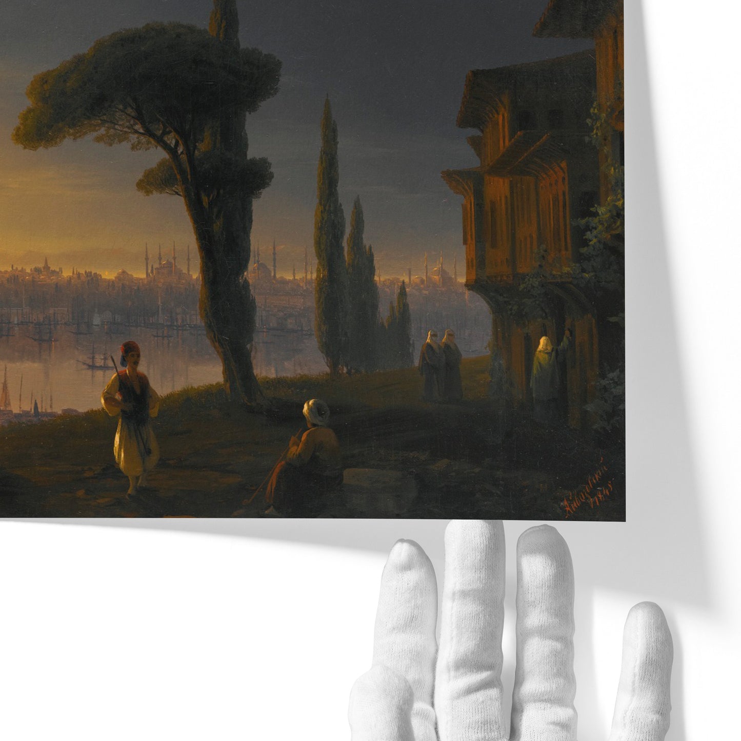 The Galata Tower by Moonlight | Ivan Aivazovsky | 1845