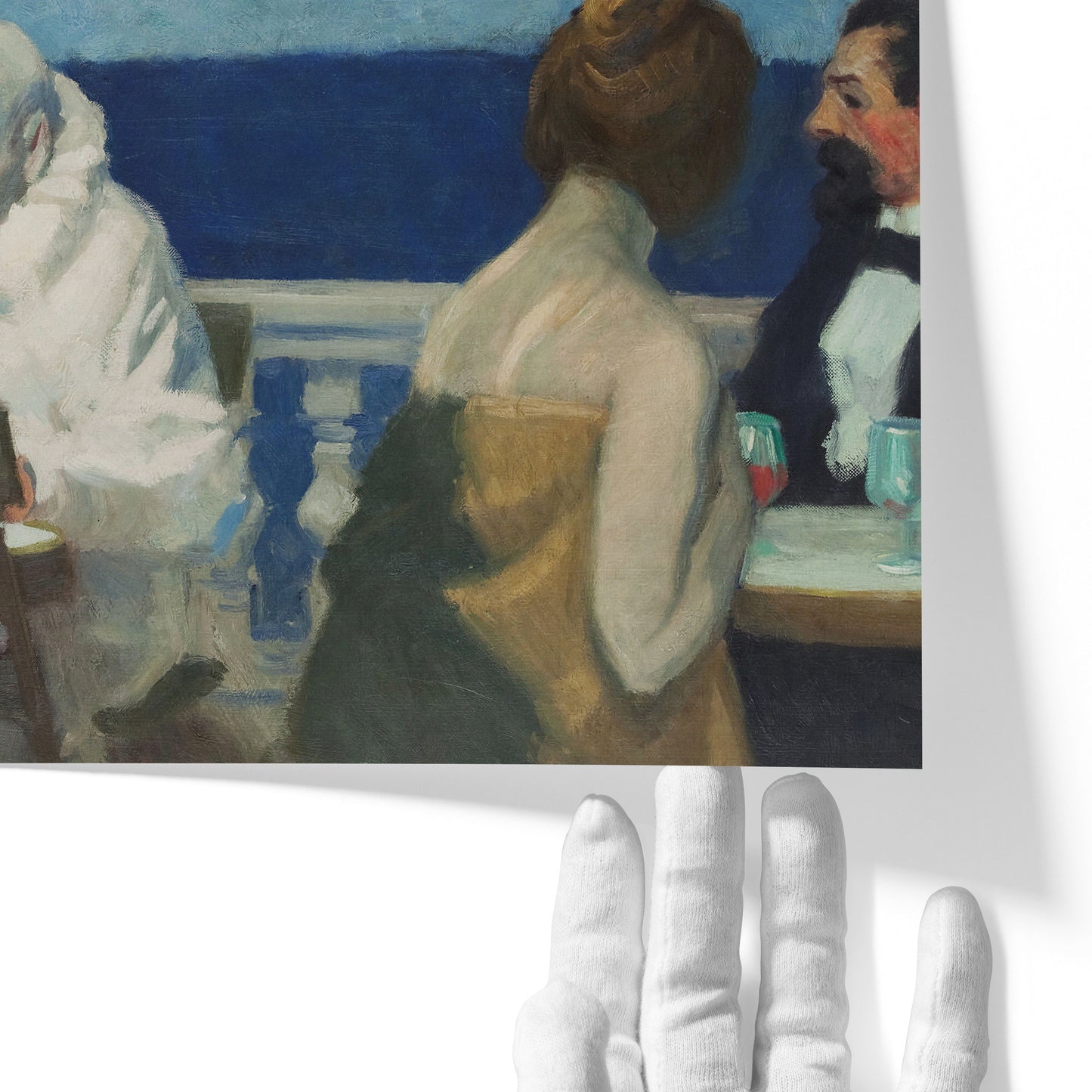 Edward Hopper - Impression sur toile - Soir Bleu - Art mural réalisme Edward Hopper - Impression sur toile - Soir Bleu - Art mural réalisme