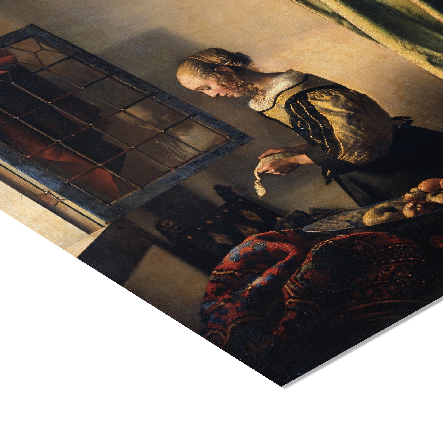 Girl Reading a Letter at an Open Window (Before Restoration) | Johannes Vermeer | 1657