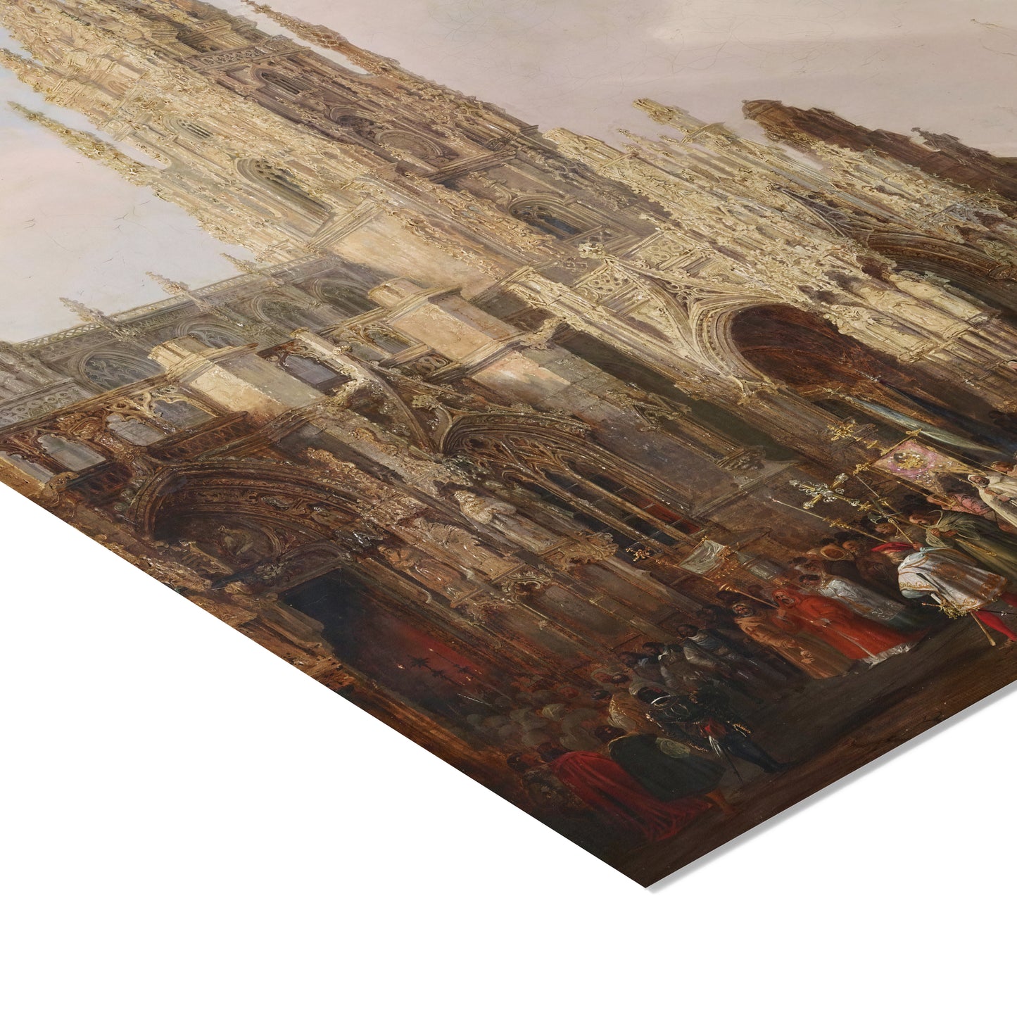 A Procession in the Cathedral of Oviedo | Genaro Pérez Villaamil | 1837