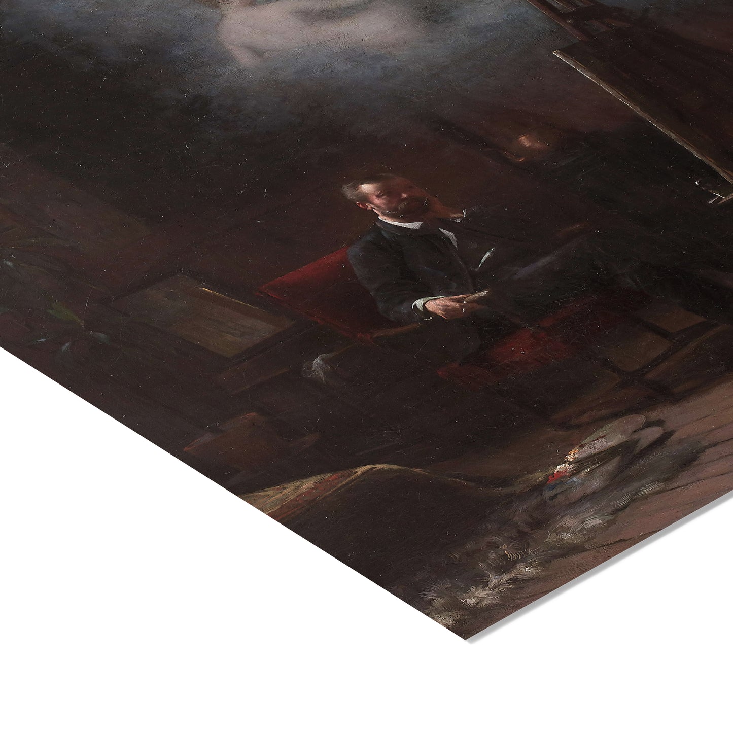 The Artist Dreaming in His Workshop | Emile Louis Foubert | 1886