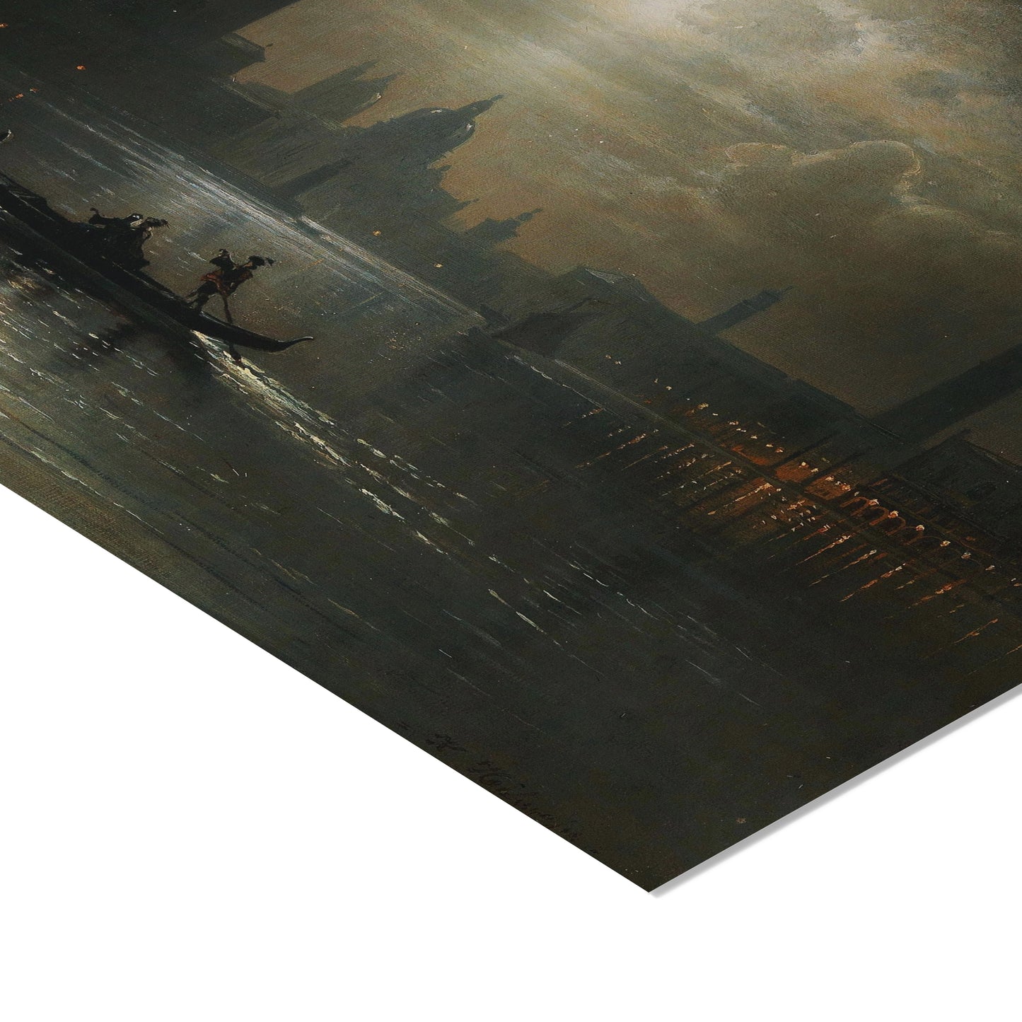 Venice, Full Moon over Santa Maria Salute | Karl Heilmayer | 19th Century