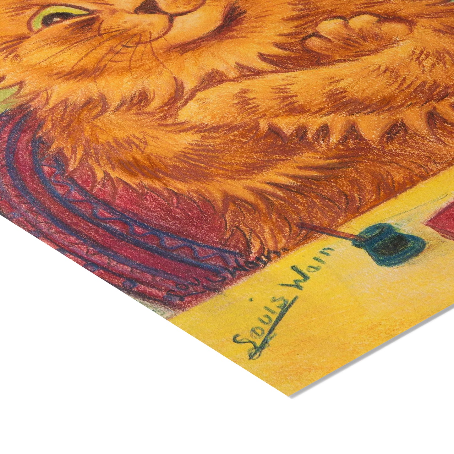 Portrait of a Literary Orange Cat | Louis Wain | 20th Century