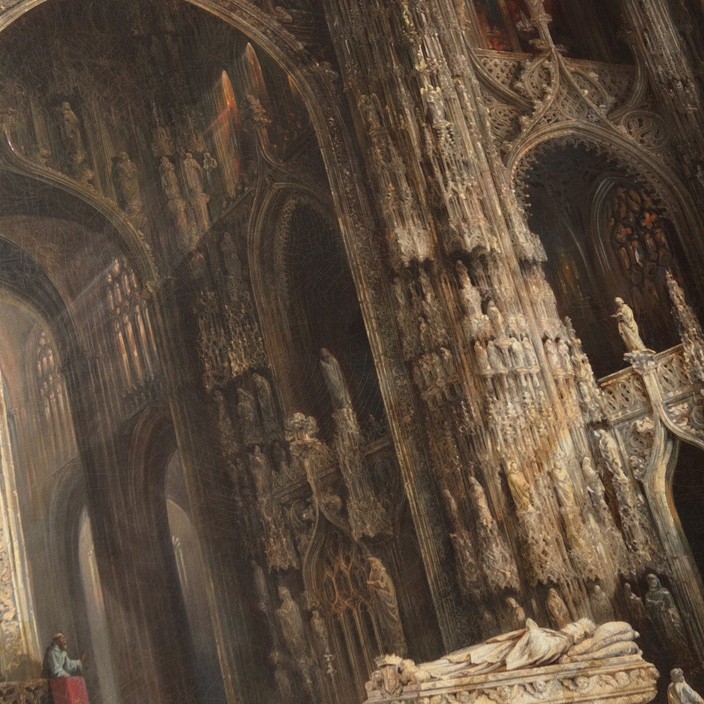 View of the Interior of a Cathedral | Genaro Pérez Villaamil | c. 1833-50