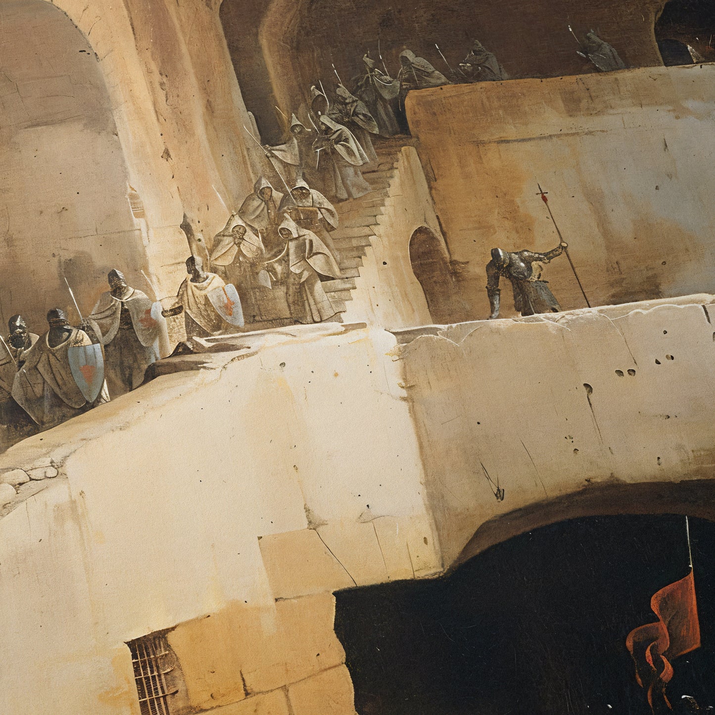 Funeral of a Crusader | Franz Ludwig Catel | 19th Century