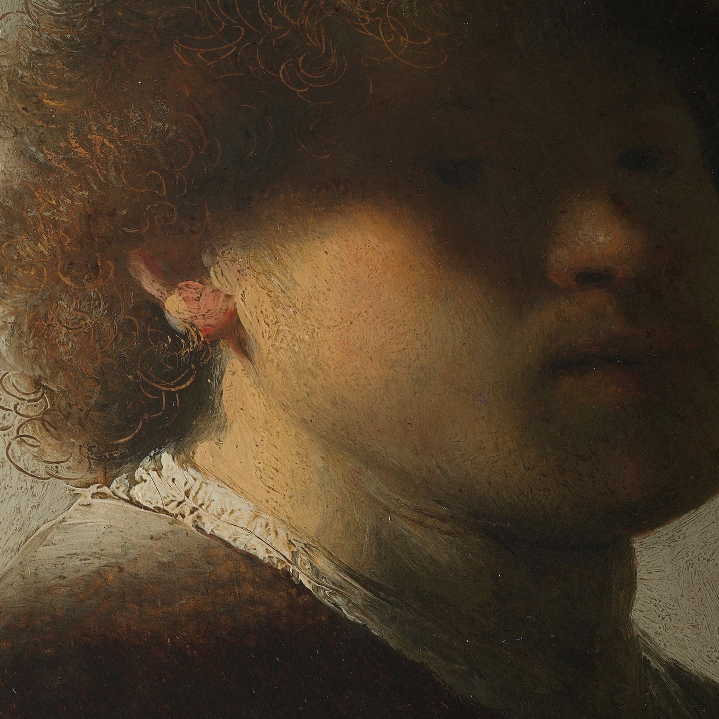 Self-Portrait with Dishevelled Hair | Rembrandt | 1628