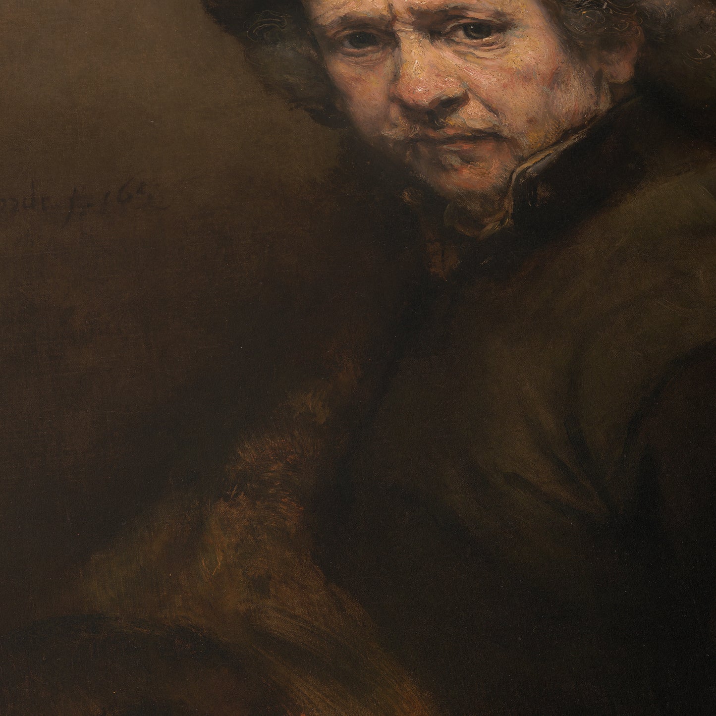 Self-Portrait with Beret and Turned-Up Collar | Rembrandt | 1659