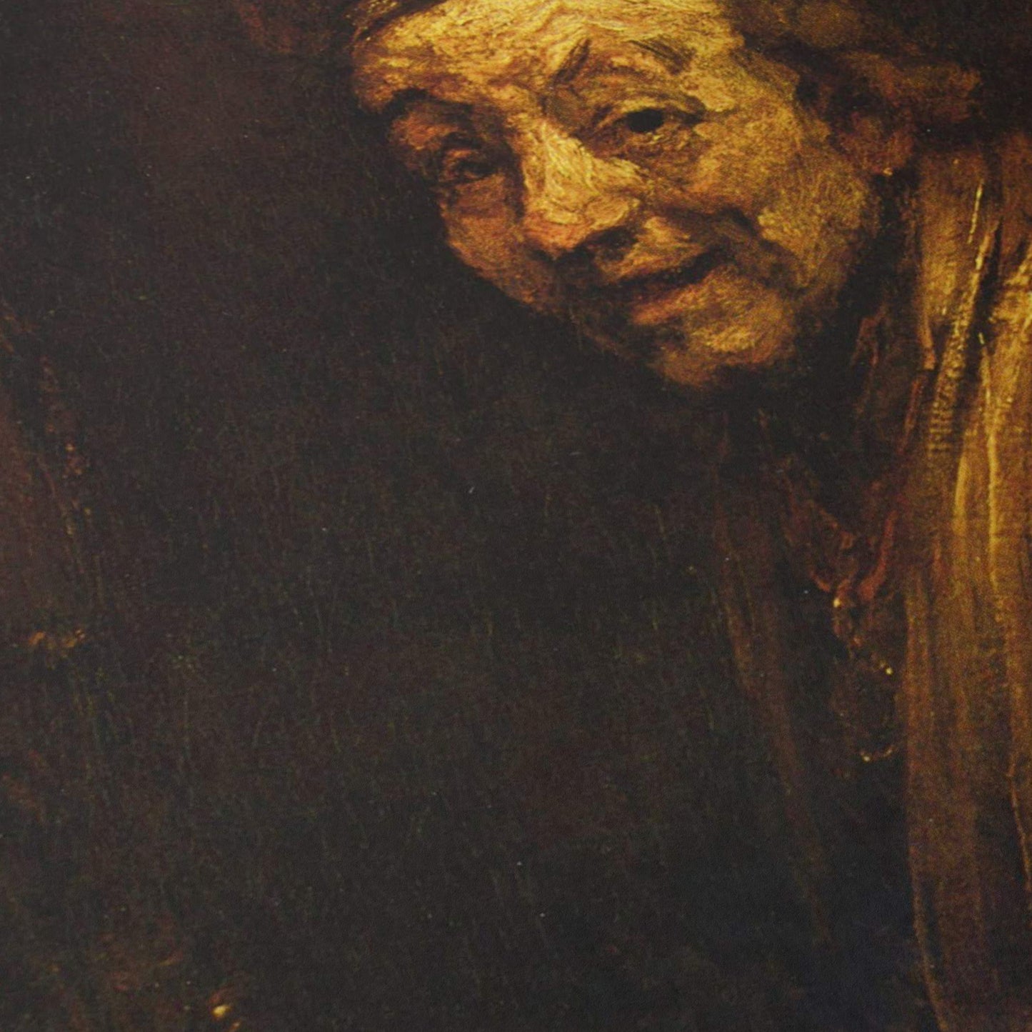 Self-portrait as Zeuxis Laughing | Rembrandt | c. 1662