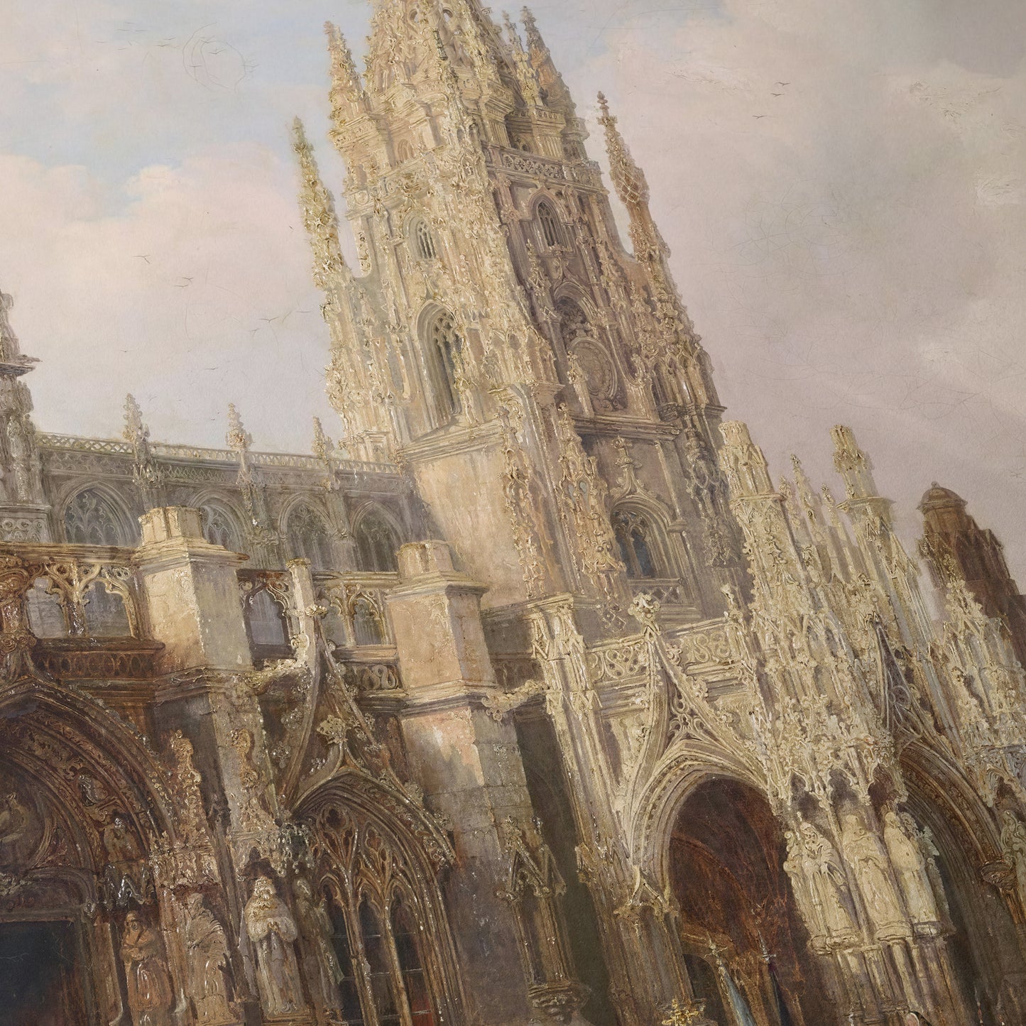 A Procession in the Cathedral of Oviedo | Genaro Pérez Villaamil | 1837