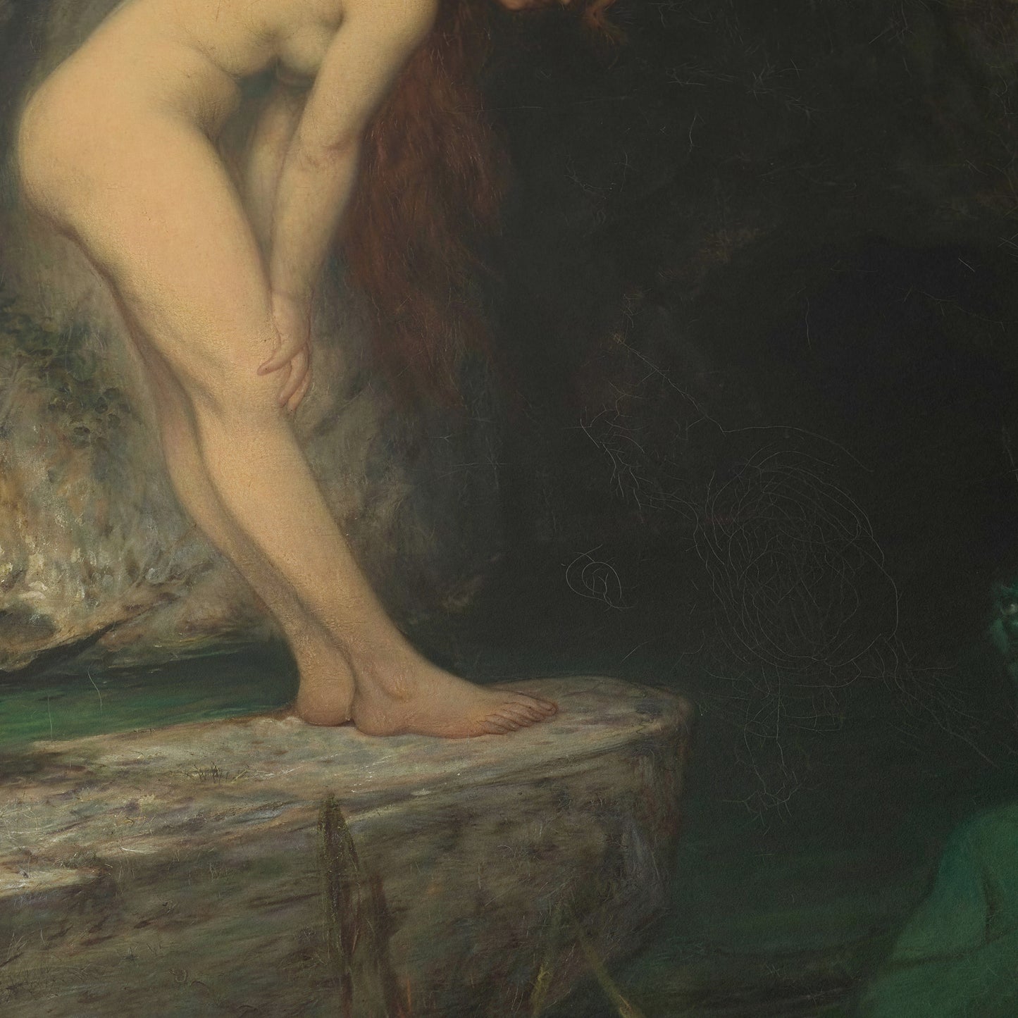 The Nymph and the Waterman | Ferdinand Leeke | 20th Century