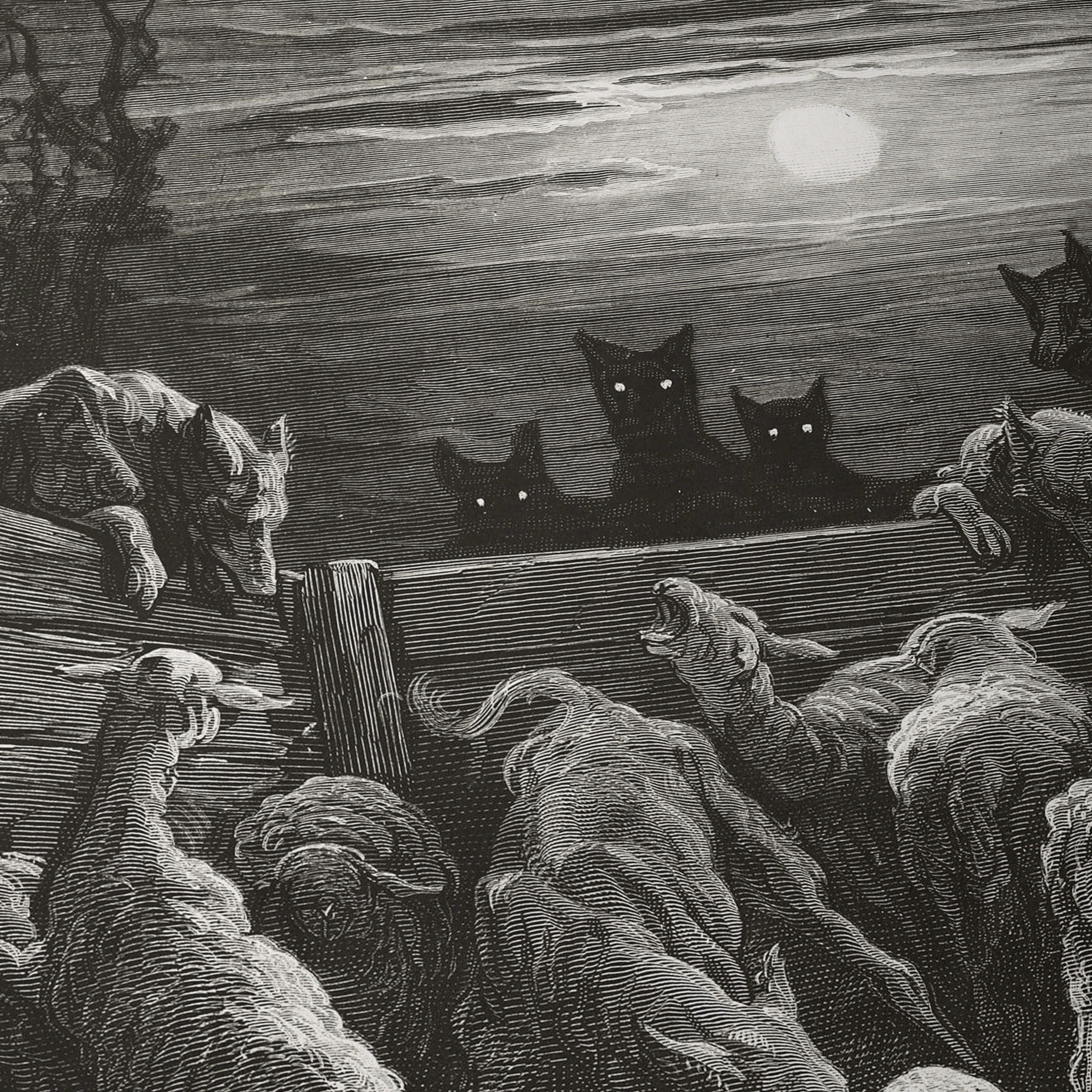 The Wolves and The Sheep | Gustave Doré | 1867 – Inspiraggio