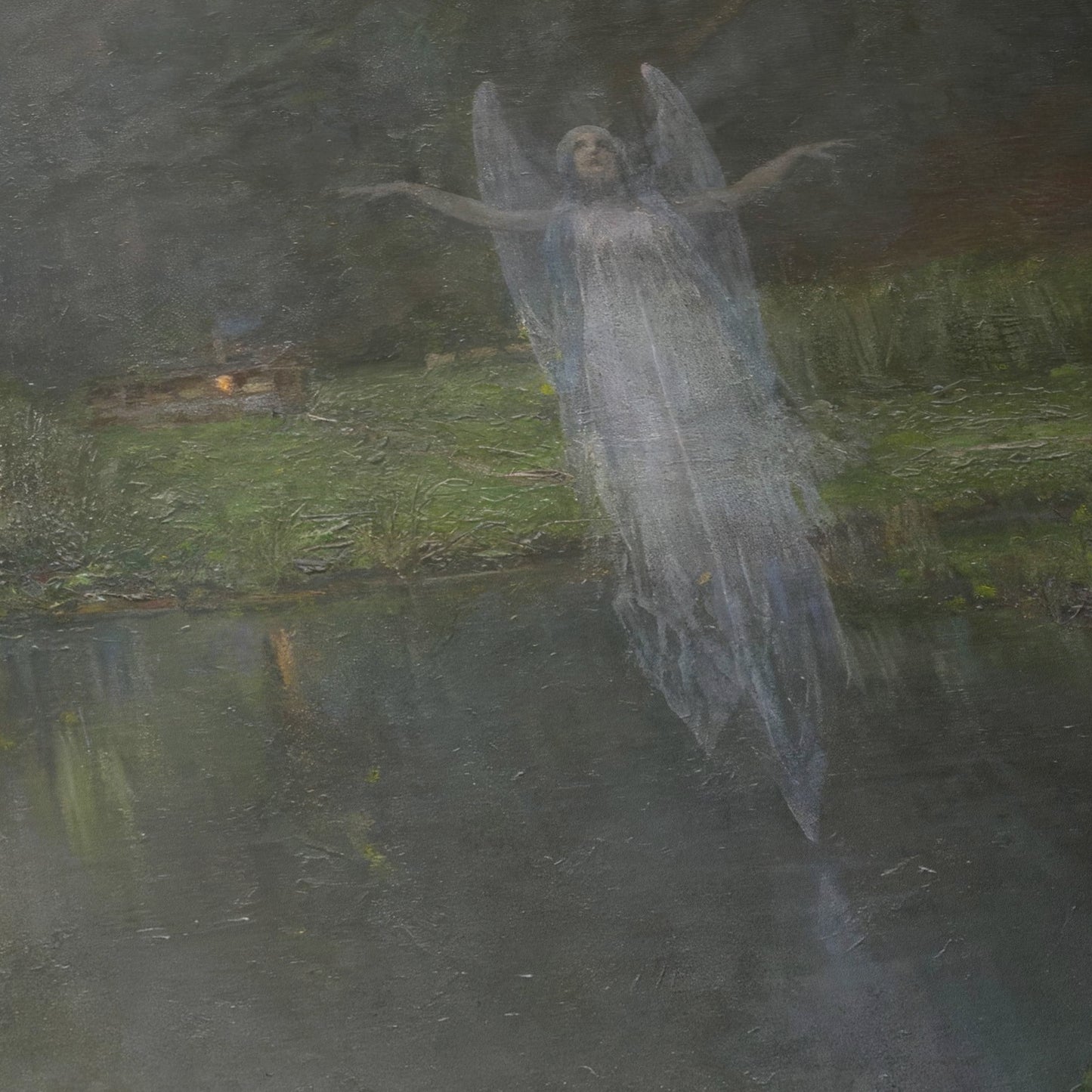 Will-o'-the-wisp at the foot of Monte Civetta in the Dolomites | Teodoro Wolf Ferrari | 1897