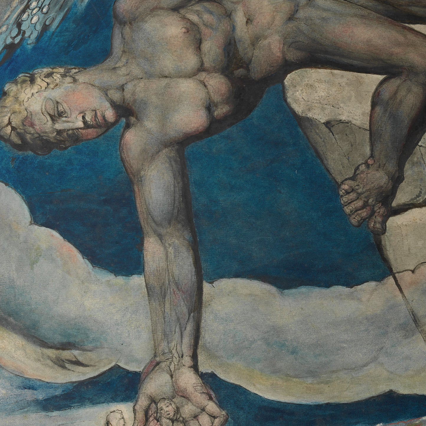 Antaeus Setting Down Dante and Virgil in the Last Circle of Hell | William Blake | 1824-27