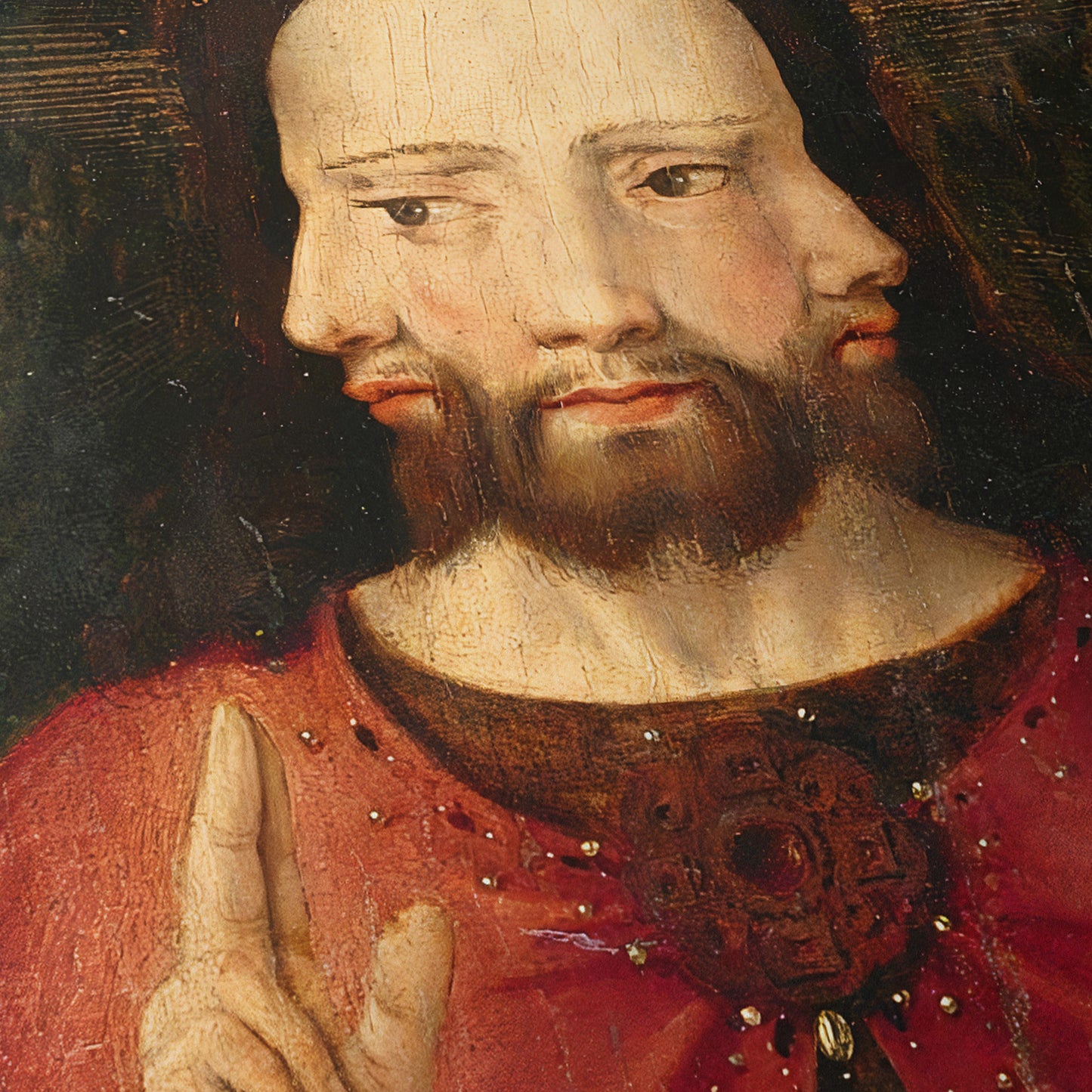 Three-faced Trinity | Anonymous Dutch | c. 1500