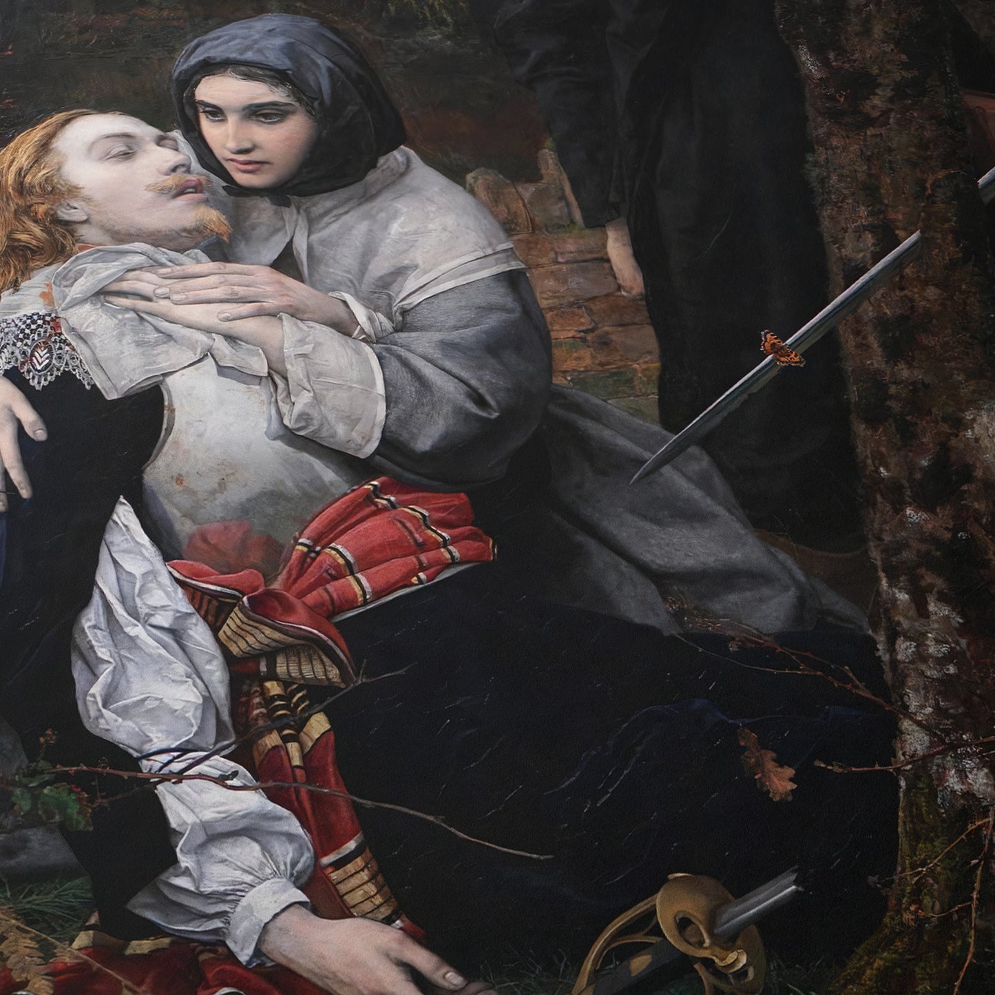 The Wounded Cavalier | William Shakespeare Burton | 1855