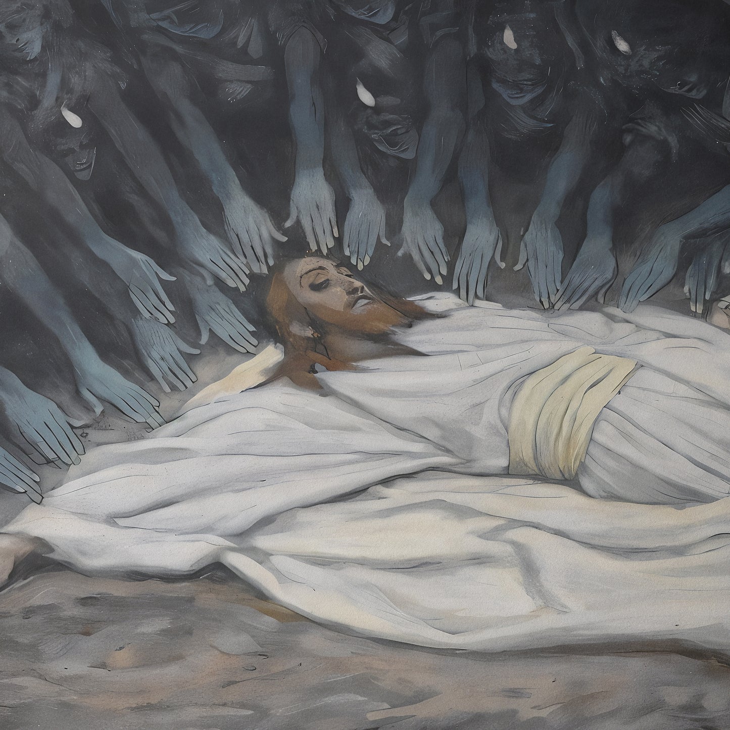 Jesus Ministered to by Angels | James Tissot | 1894
