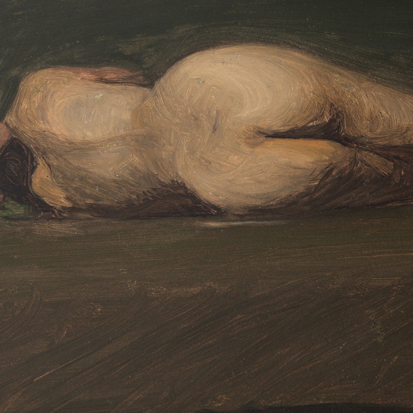 Reclining Female Nude, from Rear | Edward Hopper | 1902-04